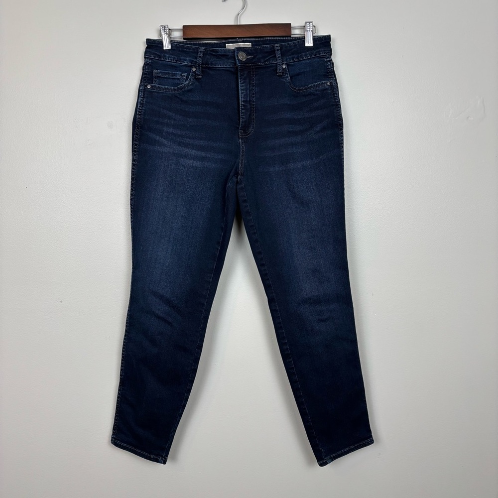 Kut From The Kloth Jeans Women 8P Blue Skinny Ankle Mid Rise‎ Dark Wash Denim